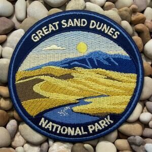 Great Sand Dunes National Park Iron On Patch 3 Inch Embroidered Souvenir